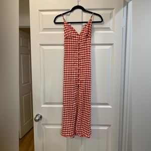 Zara Gingham Midi Dress